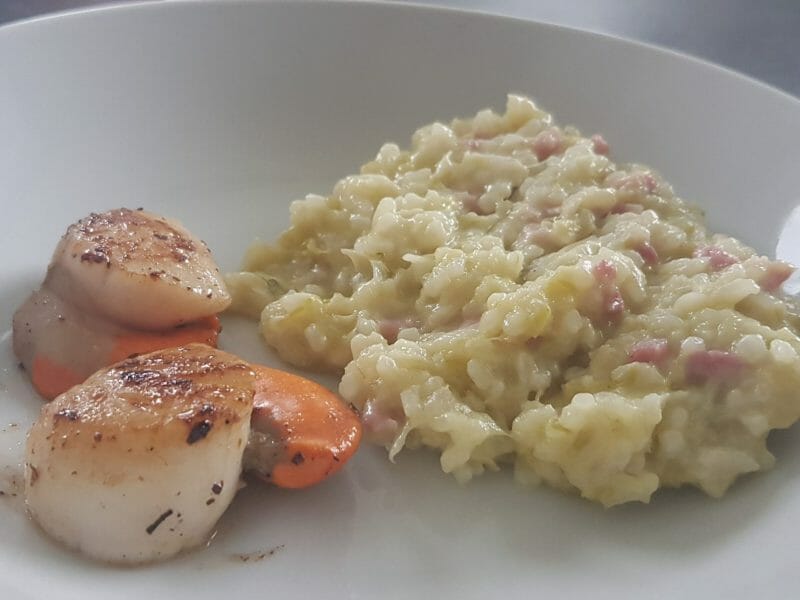 Cliquez pour zoomer ! Risotto poireaux et lardons Thermomix par Ternisien