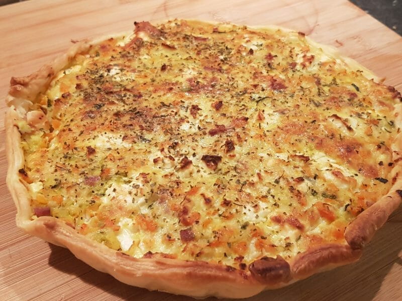 Cliquez pour zoomer ! Tarte courgettes et carottes Thermomix par Ternisien