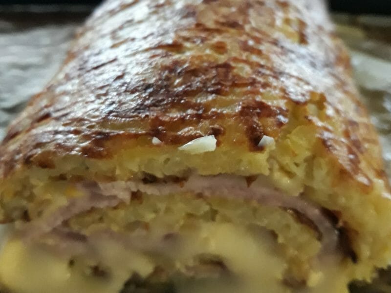 Cliquez pour zoomer ! Roulé de pommes de terre, jambon et reblochon Thermomix par liviange