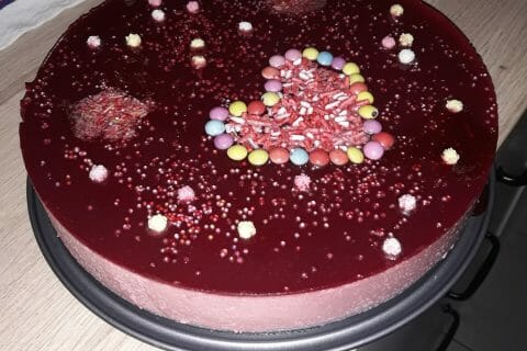Cliquez pour zoomer ! Bavarois aux framboises Thermomix par liviange
