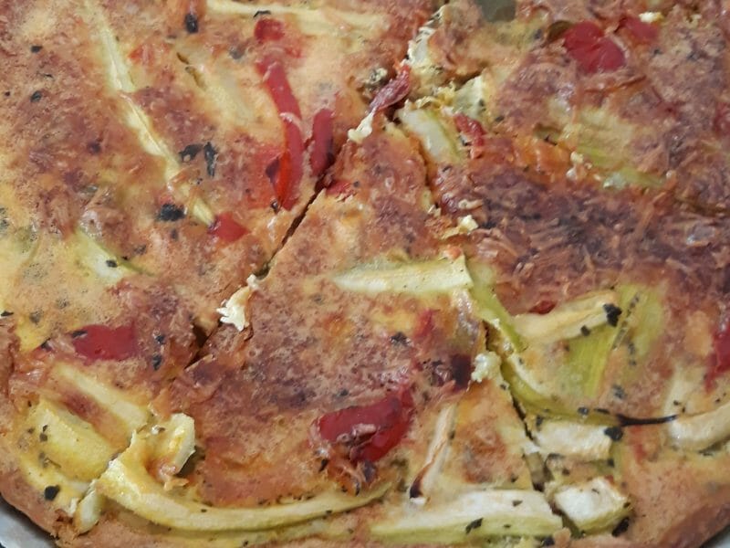 Cliquez pour zoomer ! Quiche poivrons et courgettes Thermomix par liviange