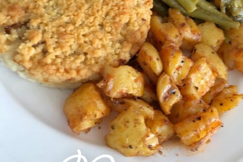 Cliquez pour zoomer ! Crumble poulet, courgettes et parmesan Thermomix par 𝚂𝚒𝚑𝚊𝚖