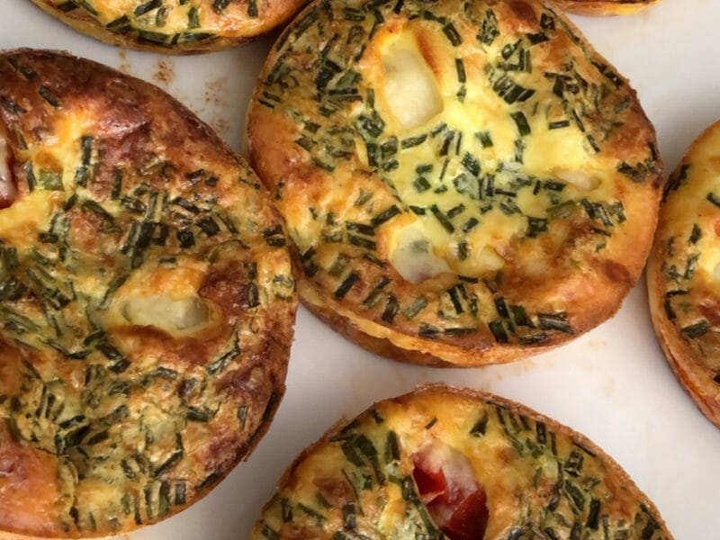 Cliquez pour zoomer ! Clafoutis tomates cerises et fromage de chèvre Thermomix par 𝚂𝚒𝚑𝚊𝚖