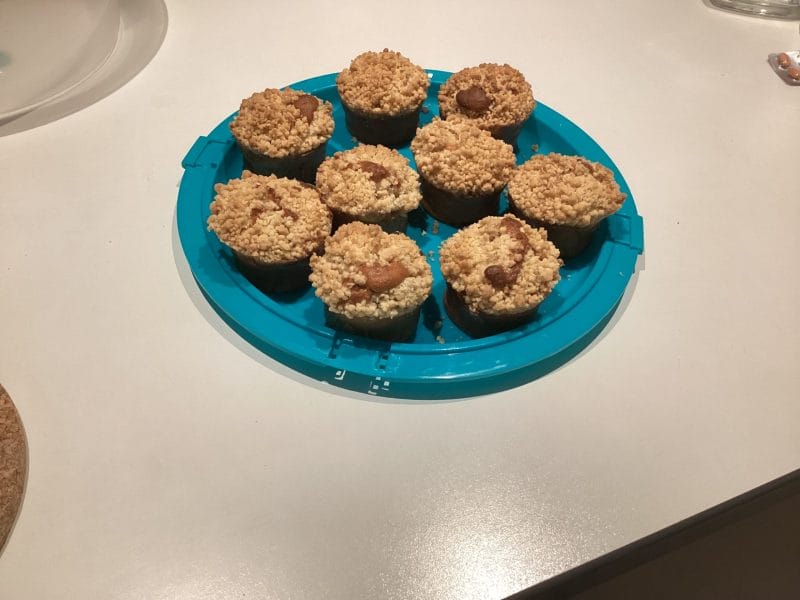 Cliquez pour zoomer ! Muffins aux pommes façon crumble Thermomix par annelaure65