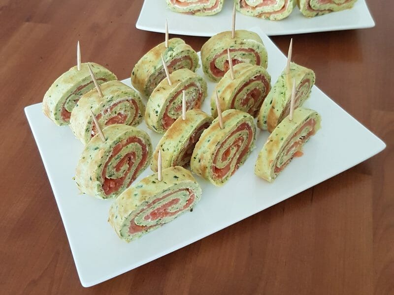 Roule Aux Courgettes Et Au Saumon Fume Au Thermomix Cookomix Roule Aux Courgettes Et Au Saumon Fume Au Thermomix Cookomix