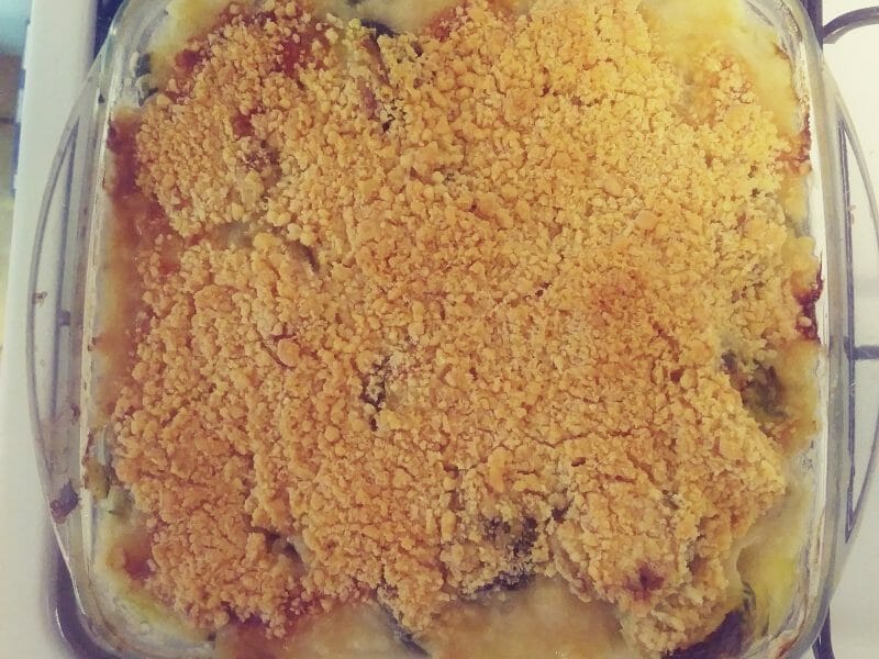 Cliquez pour zoomer ! Crumble poulet, courgettes et parmesan Thermomix par marioncloepablo
