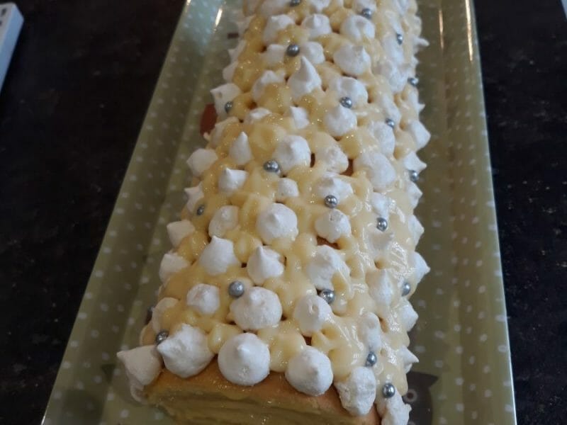 Cliquez pour zoomer ! Bûche au citron meringuée Thermomix par Jam_Karine