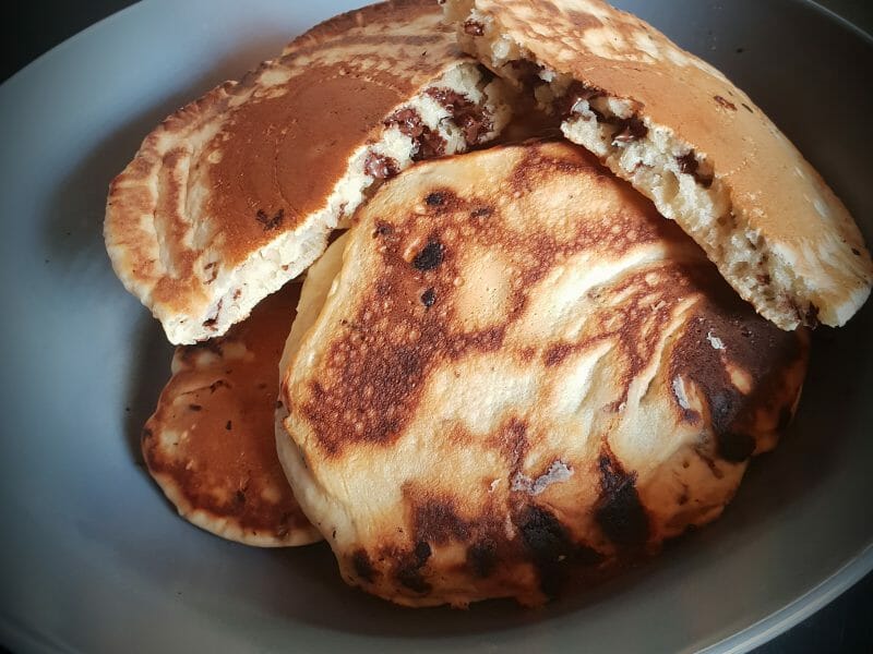 Cliquez pour zoomer ! Pancake myrtilles et pépites de chocolat Thermomix par eleanor28