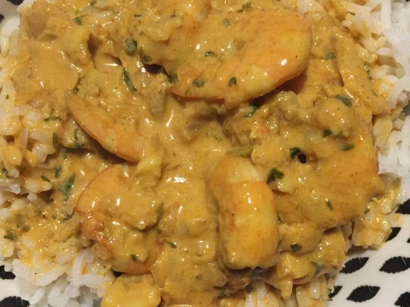 Cliquez pour zoomer ! Curry de crevettes au lait de coco Thermomix par chayaa