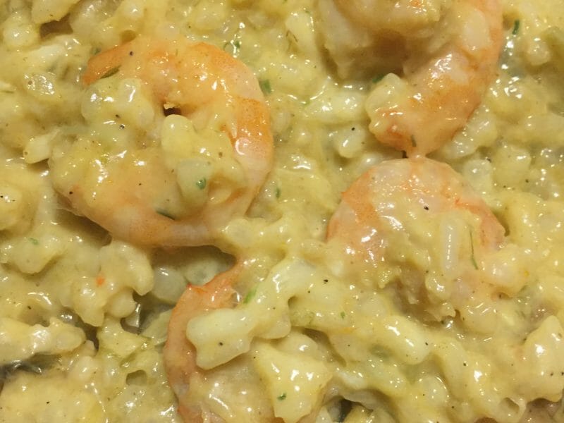 Cliquez pour zoomer ! Risotto crevettes et curry Thermomix par chayaa