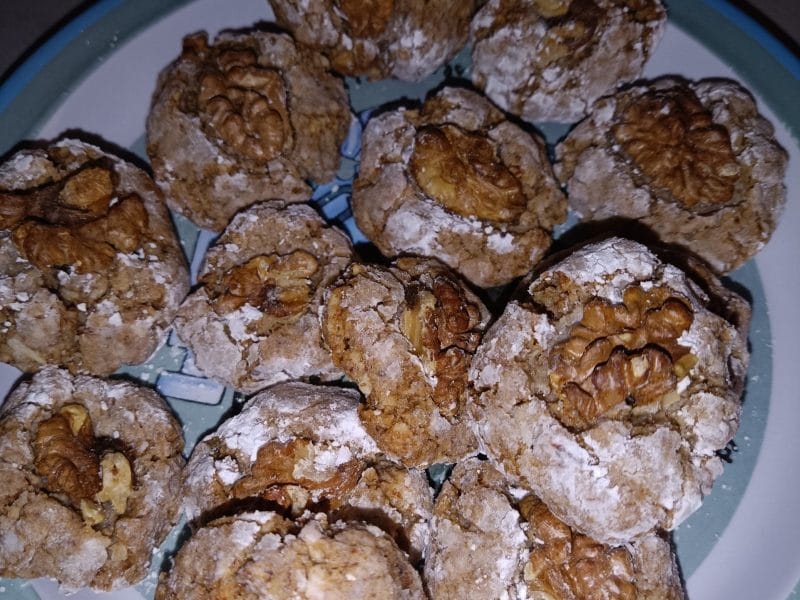 Cliquez pour zoomer ! Ghribas aux noix et amandes Thermomix par bidouilles