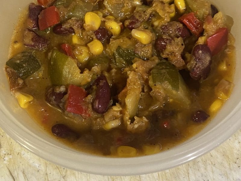 Cliquez pour zoomer ! Poêlée de courgettes à la mexicaine Thermomix par blanche