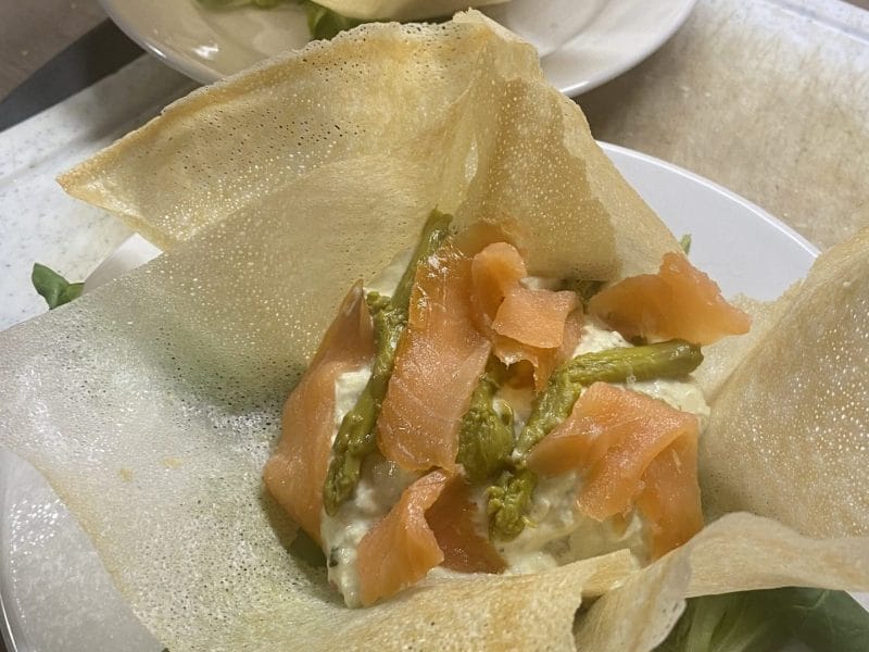 Cliquez pour zoomer ! Mousse d’asperges au saumon fumé Thermomix par blanche