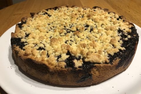Cliquez pour zoomer ! Tarte aux myrtilles façon crumble Thermomix par DECHANET