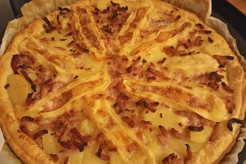 Cliquez pour zoomer ! Tarte aux pommes de terre et lardons Thermomix par nadouille21