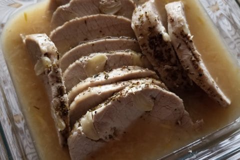 Cliquez pour zoomer ! Roti de porc sauce échalote Thermomix par nadouille21