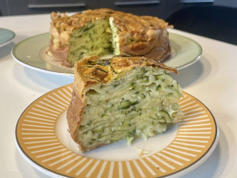 Cliquez pour zoomer ! Gâteau invisible aux courgettes Thermomix par Amel G