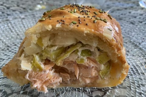 Cliquez pour zoomer ! Feuilleté saumon et poireaux Thermomix par melgo34