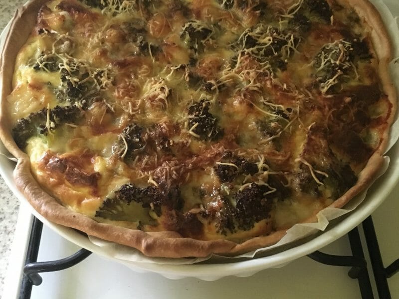 Cliquez pour zoomer ! Tarte aux brocolis et roquefort Thermomix par leo27110