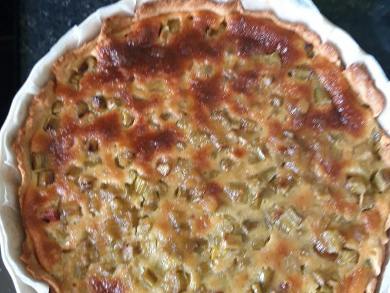 Cliquez pour zoomer ! Tarte à la rhubarbe Thermomix par Tiktik