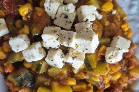 Cliquez pour zoomer ! Poêlée de courgettes à la mexicaine Thermomix par lyli70