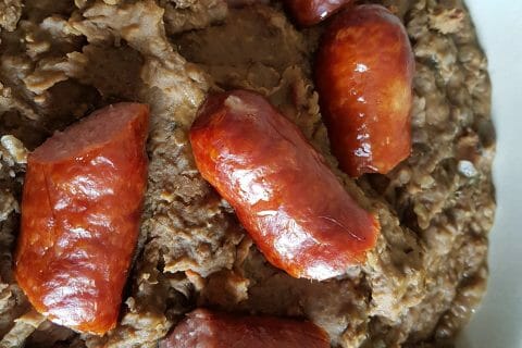 Cliquez pour zoomer ! Lentilles et ses saucisses au Thermomix
