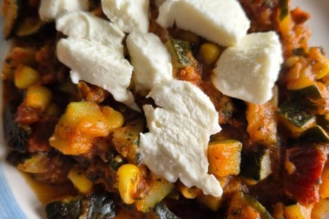 Cliquez pour zoomer ! Poêlée de courgettes à la mexicaine Thermomix par lyli70