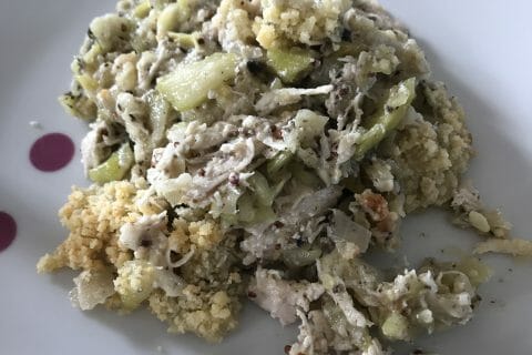 Cliquez pour zoomer ! Crumble poulet, courgettes et parmesan Thermomix par louisegt