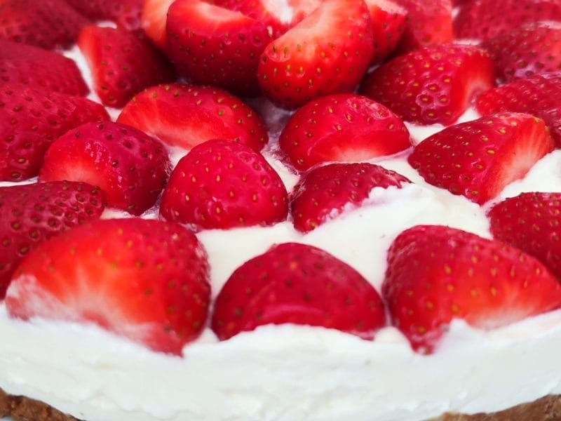 Cliquez pour zoomer ! Tarte aux fraises sans cuisson Thermomix par miminefinou