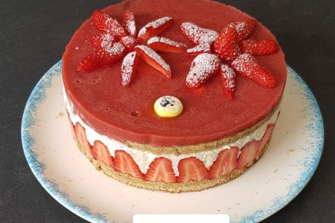 Cliquez pour zoomer ! Fraisier au Thermomix