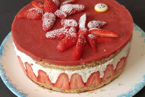 Cliquez pour zoomer ! Fraisier au Thermomix