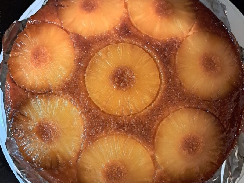 Cliquez pour zoomer ! Gâteau renversé à l’ananas Thermomix par delphinescd