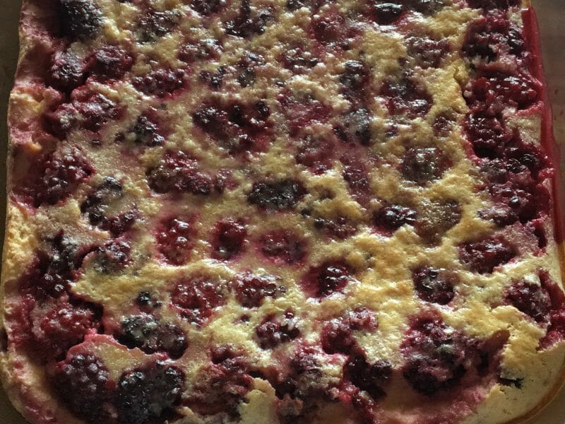 Cliquez pour zoomer ! Clafoutis aux mûres sauvages Thermomix par mylène