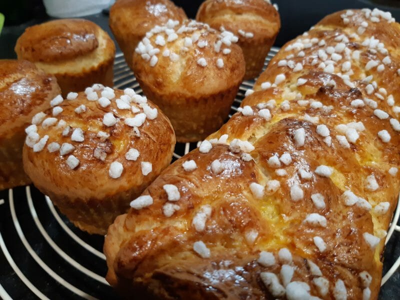 Cliquez pour zoomer ! Brioche tressée à la mie filante Thermomix par magalie6788
