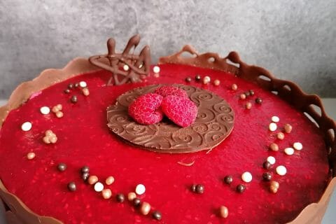 Cliquez pour zoomer ! Bavarois aux framboises Thermomix par marlene44800