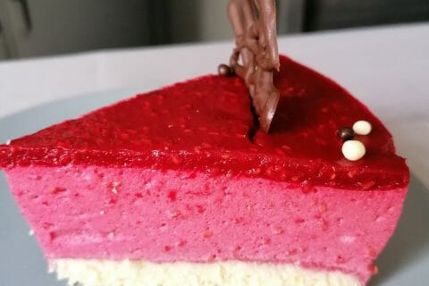 Cliquez pour zoomer ! Bavarois aux framboises Thermomix par marlene44800