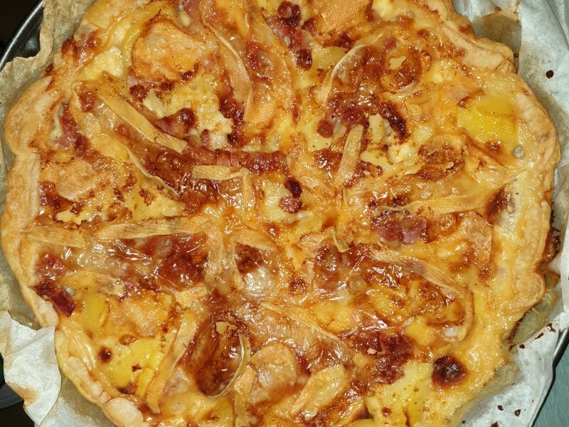 Cliquez pour zoomer ! Tarte aux pommes de terre et lardons Thermomix par lucie0917