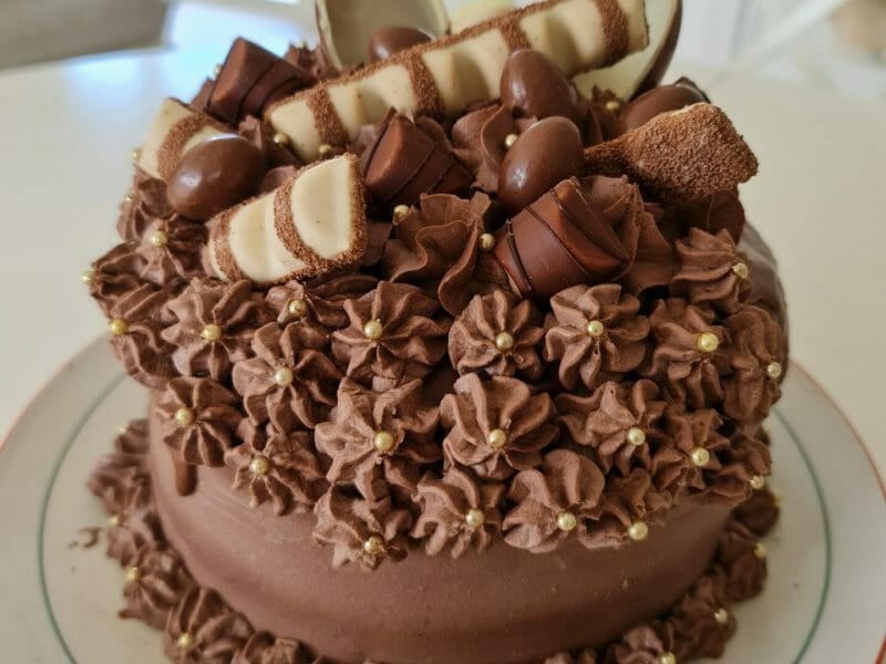 Cliquez pour zoomer ! Layer cake Kinder Bueno Thermomix par juju83110