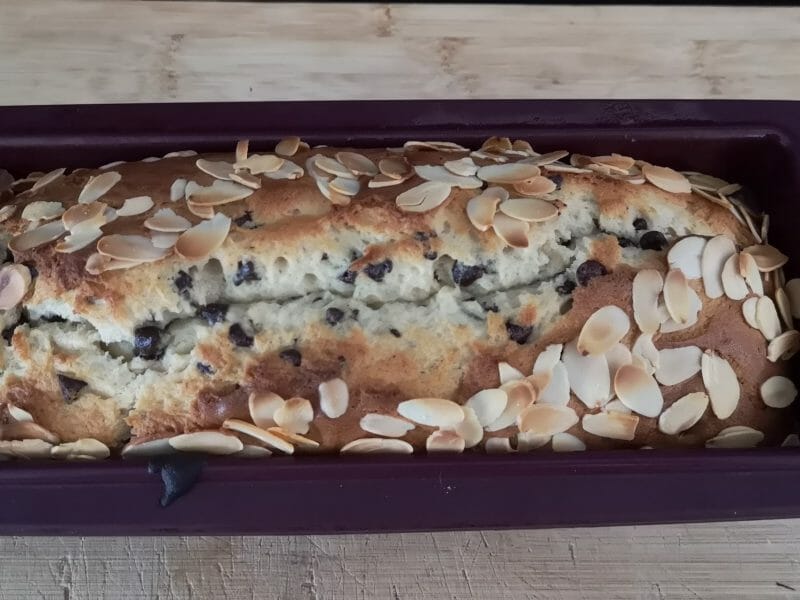 Cliquez pour zoomer ! Cake banane et pépites de chocolat Thermomix par laure887