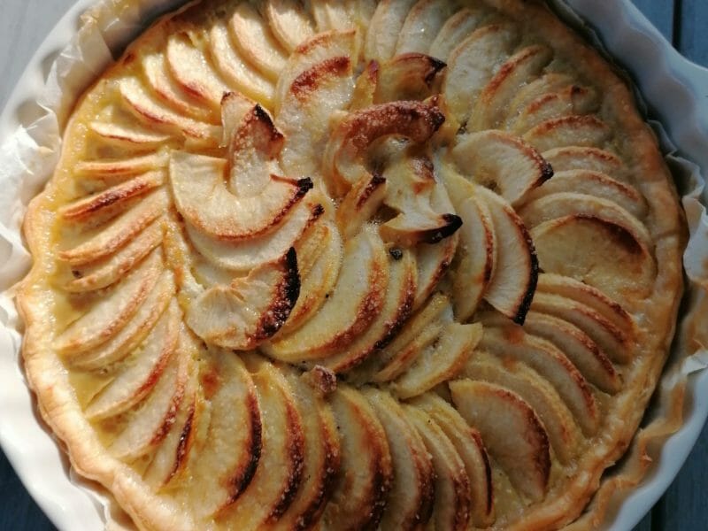 Cliquez pour zoomer ! Tarte aux pommes alsacienne Thermomix par perrine50