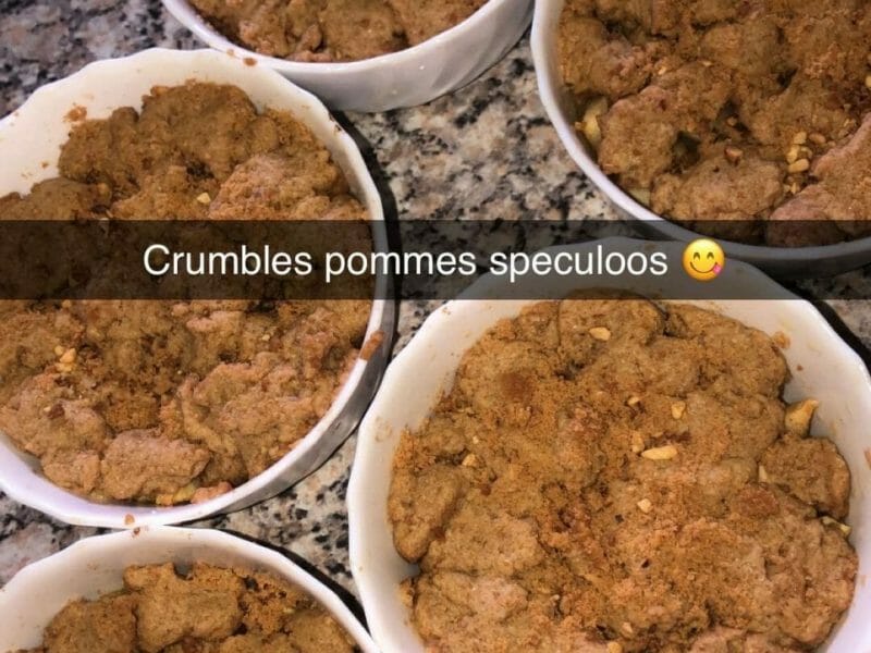 Cliquez pour zoomer ! Crumble pommes, poires et spéculoos Thermomix par Serenay