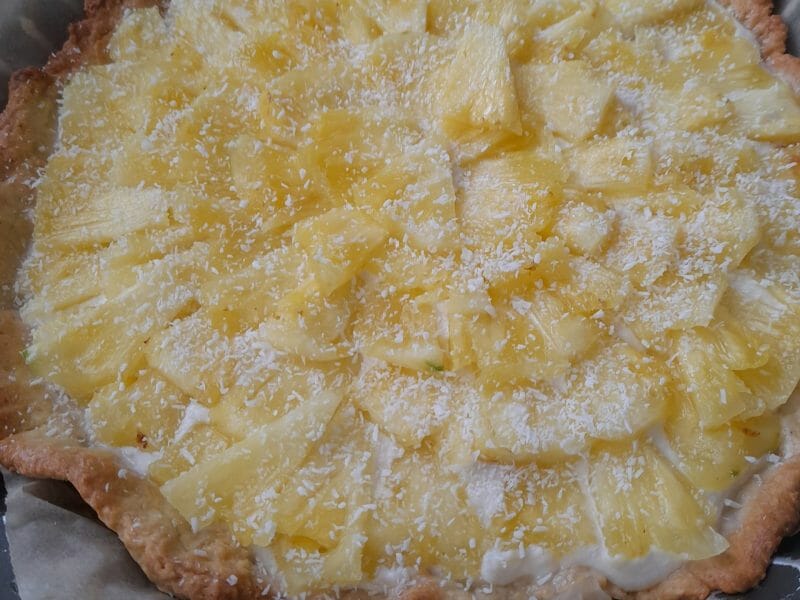 Cliquez pour zoomer ! Tarte piña colada Thermomix par stfany91
