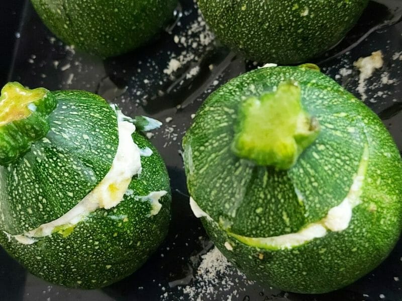 Cliquez pour zoomer ! Courgettes rondes farcies à la ricotta Thermomix par mariaknight