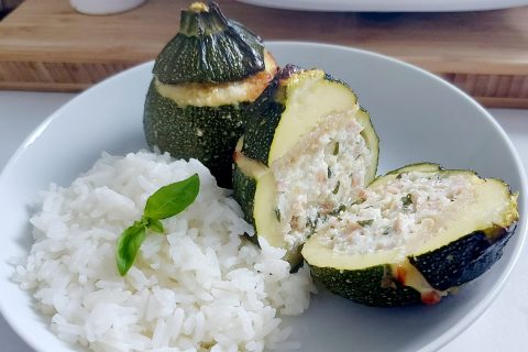 Cliquez pour zoomer ! Courgettes rondes farcies à la ricotta Thermomix par mariaknight