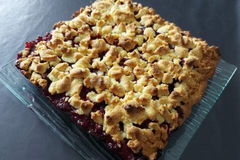 Cliquez pour zoomer ! Gâteau aux myrtilles façon crumble Thermomix par mariaknight
