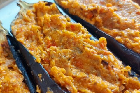 Cliquez pour zoomer ! Aubergines farcies au thon Thermomix par mariaknight