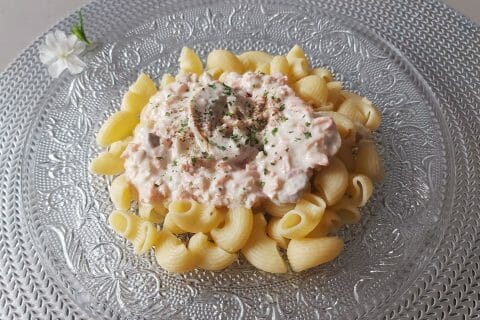 Cliquez pour zoomer ! Spaghettis au saumon fumé Thermomix par mariaknight