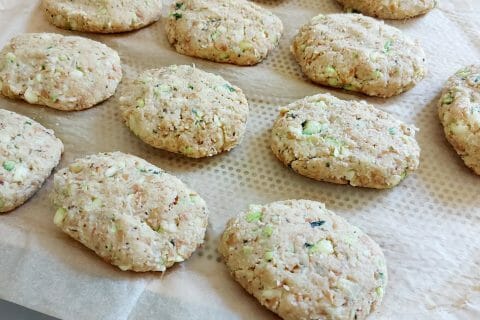 Cliquez pour zoomer ! Steaks lentilles, pois chiches, courgettes Thermomix par mariaknight