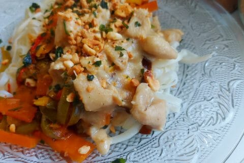 Cliquez pour zoomer ! Effiloché de poulet aux cacahuètes Thermomix par mariaknight