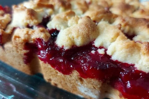 Cliquez pour zoomer ! Gâteau aux myrtilles façon crumble Thermomix par mariaknight